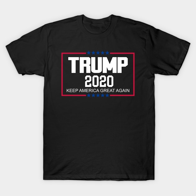 Trump 2020 US President Election Keep America Great T-Shirt T-Shirt by Johner_Clerk_Design